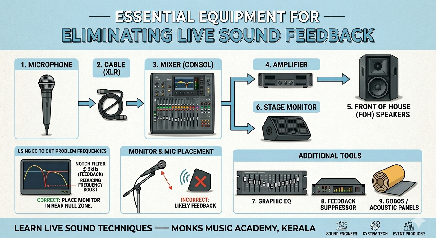How to Eliminate Feedback in Live Sound